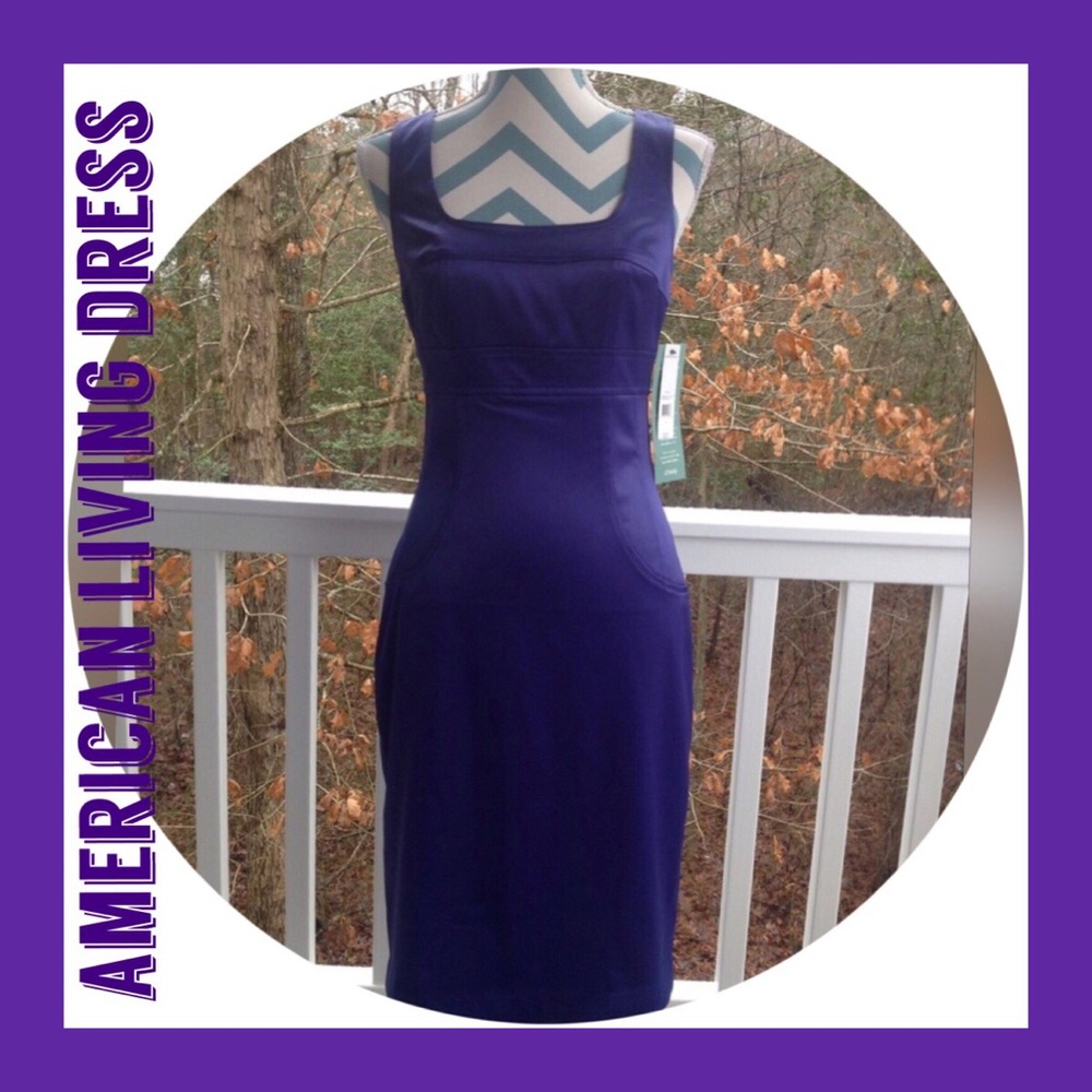 [American Living] Purple Satin Dress Size 4